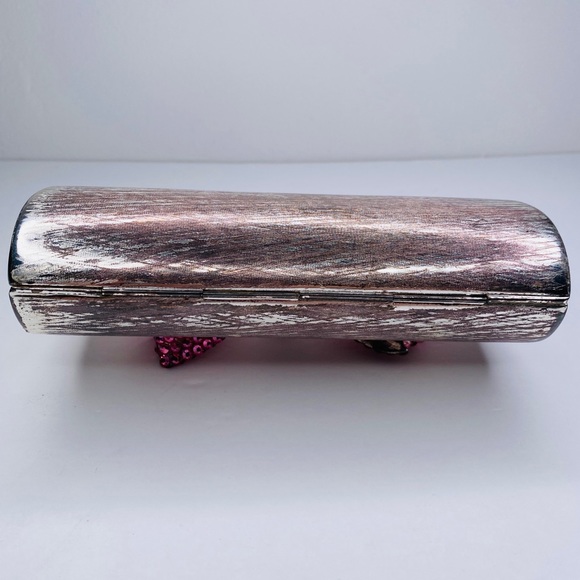 RODO Italy Brushed Metal Bow Evening Purse - Picture 4 of 10